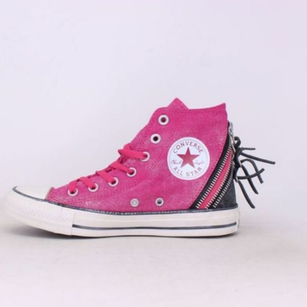 Nib Converse Chuck Taylor Tri Zip Hi Cosmos Pink Punk Women's